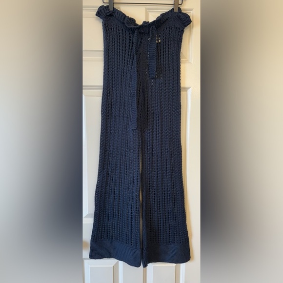 NWT Savannah Morrow Oak Organic Knitted Cotton Pant in Indigo Blue Size XXS - Picture 3 of 14